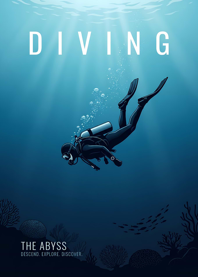 Diving The Abyss Poster