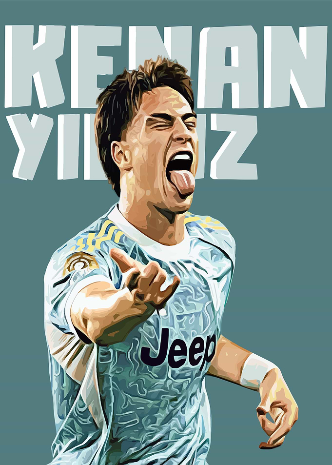 Kenan Yildiz Juventus Soccer Poster