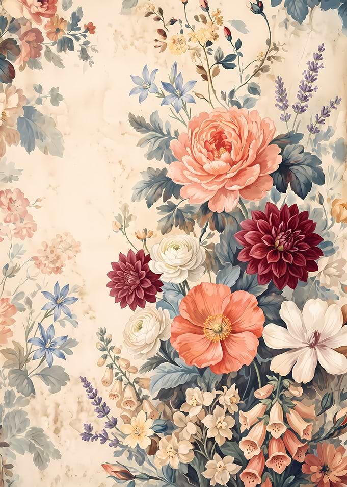 Vintage Floral Botanical Illustration