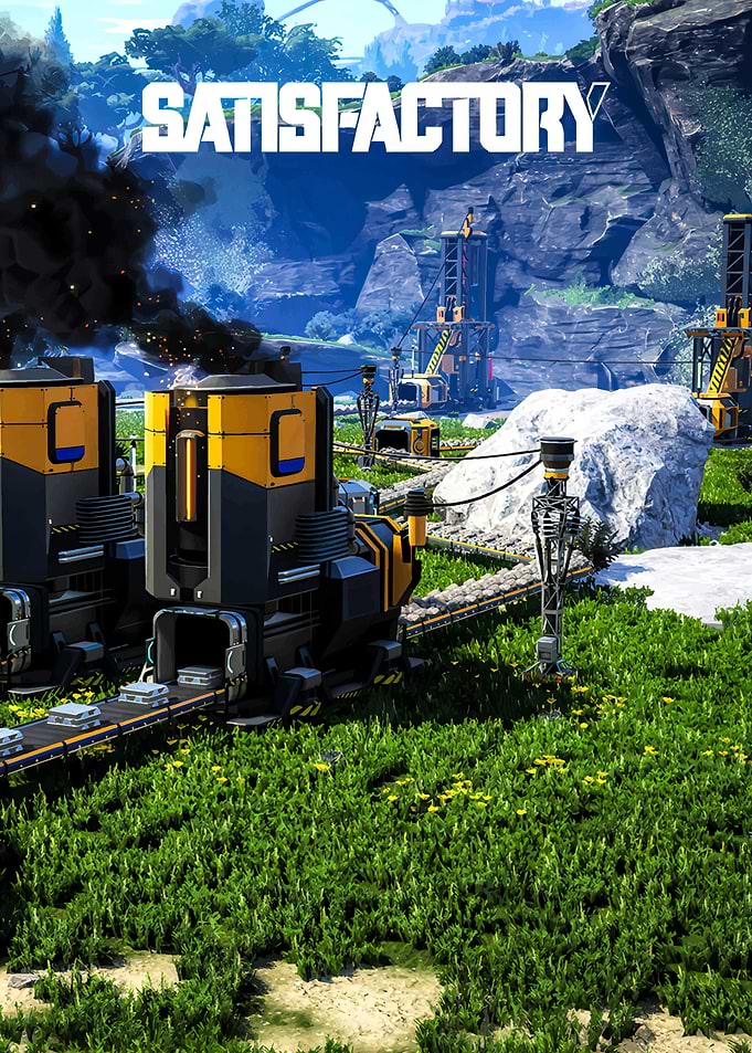 Satisfactory Game Industrial Factory Landscape