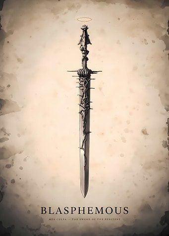 Blasphemous Mea Culpa Sword Poster