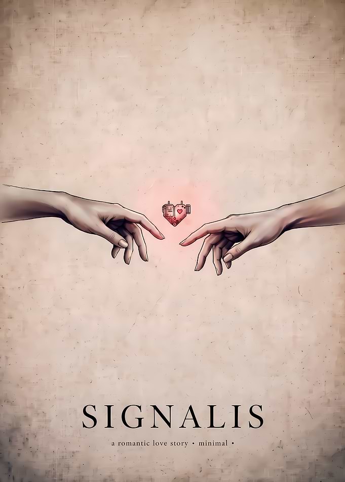 Signalis Minimalist Romantic Poster