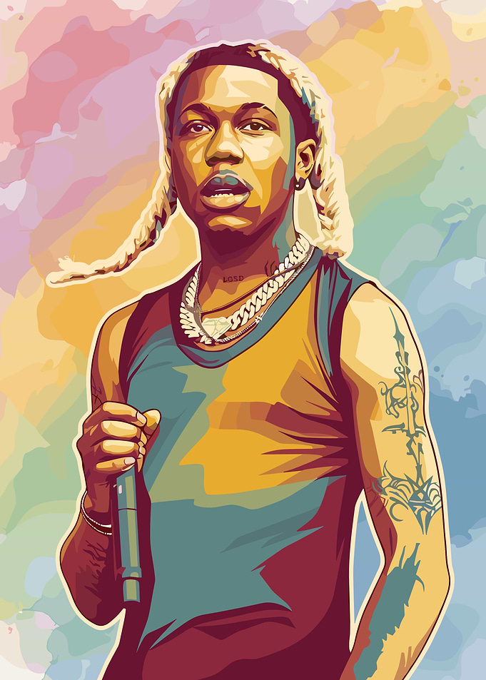 Pop Art Portrait of Destroy Lonely