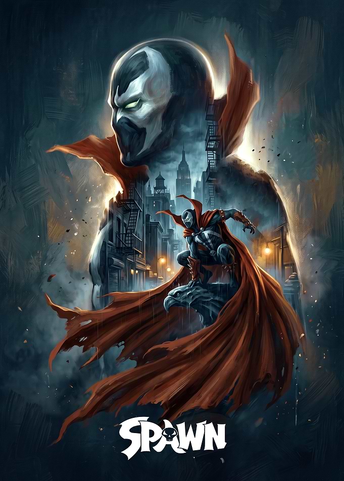 Spawn Comic Book Cover Art
