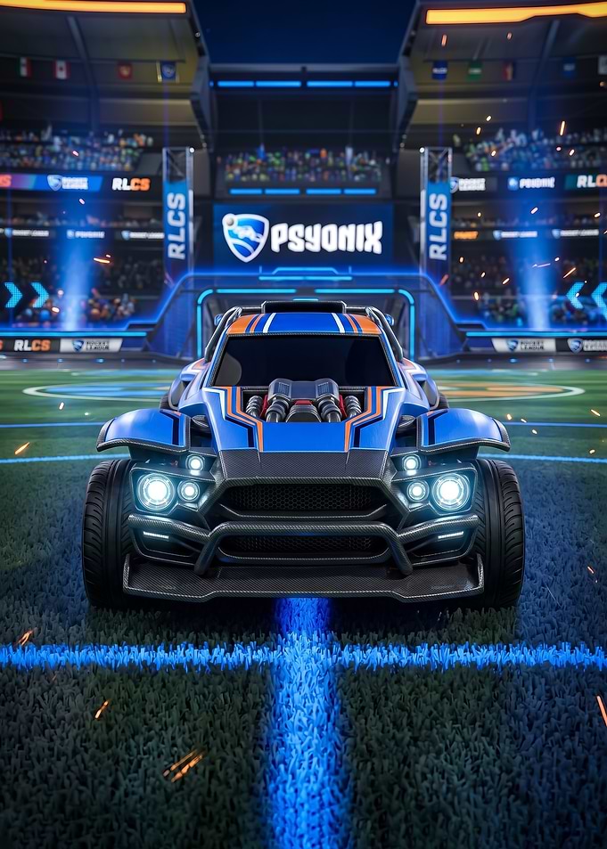 Rocket League Twinzer Car Arena poster
