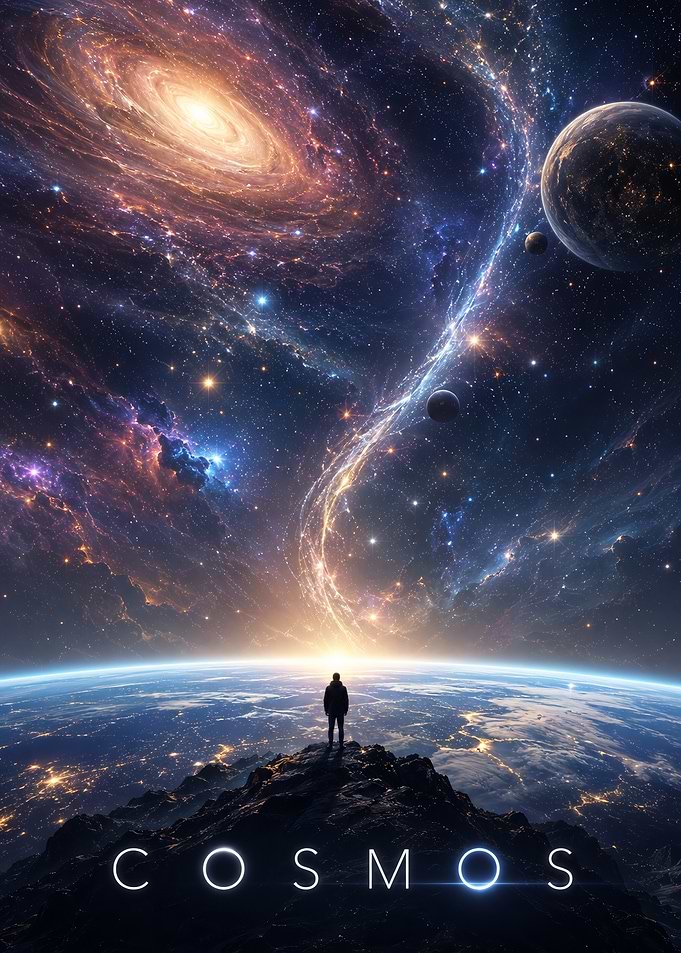 Cosmos Space Exploration Poster