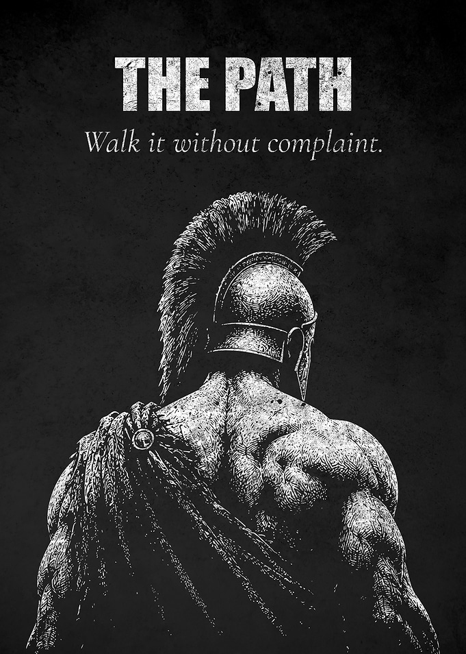 The Path Spartan Motivational Poster