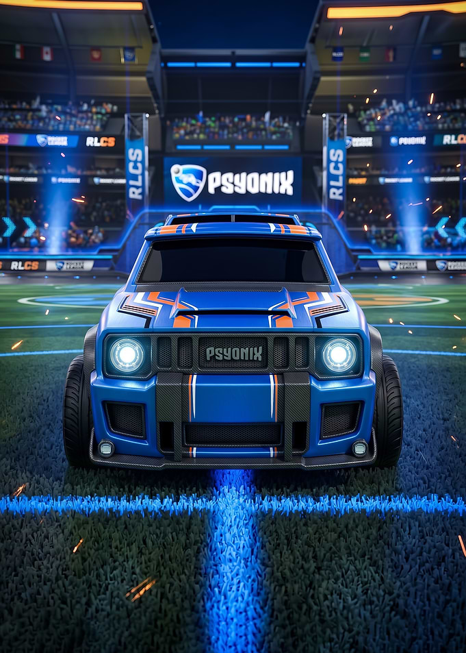 Rocket League Merc Arena Car poster