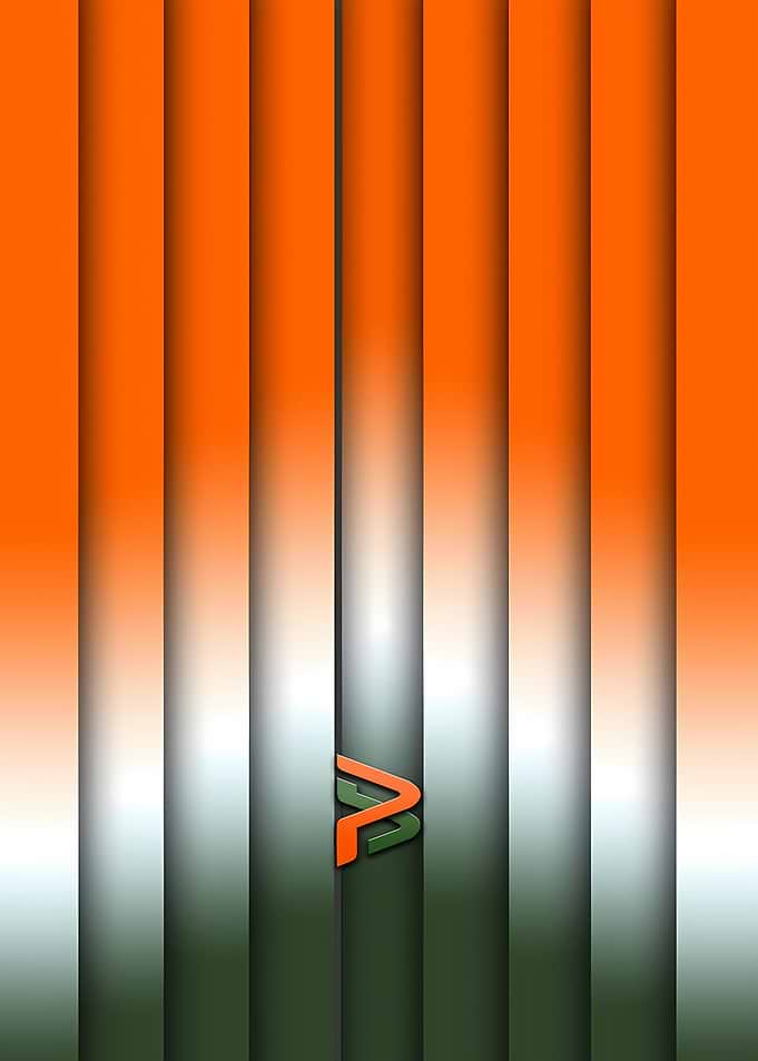 Minimalist Indian Flag Abstract Design
