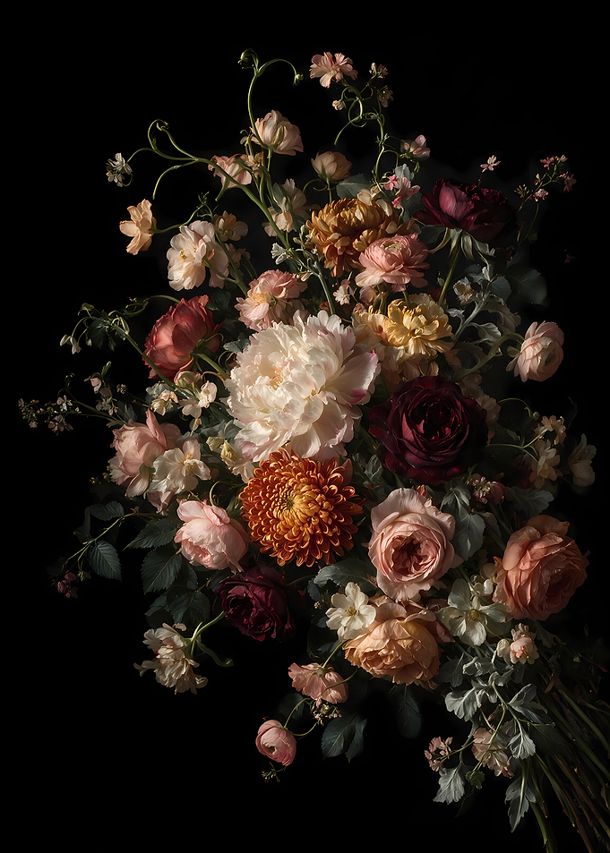 Moody Dutch Masterpiece Floral Bouquet