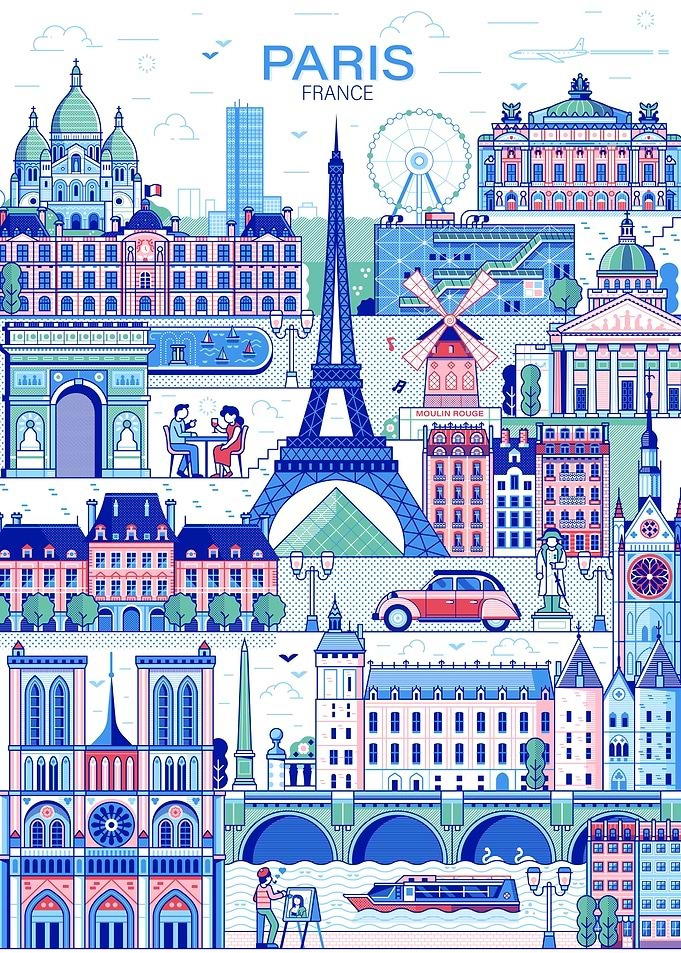Paris City Poster