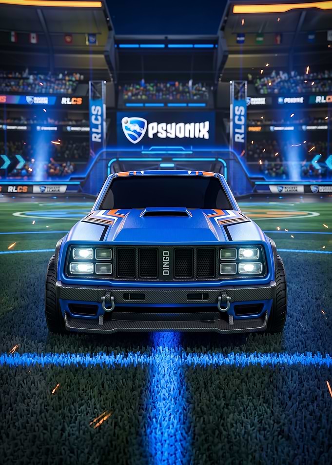 Rocket League Dingo Car Arena poster