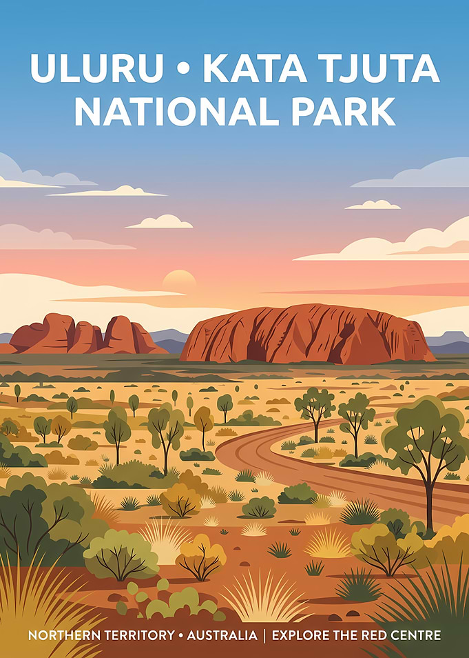 Uluru Kata Tjuta National Park Poster