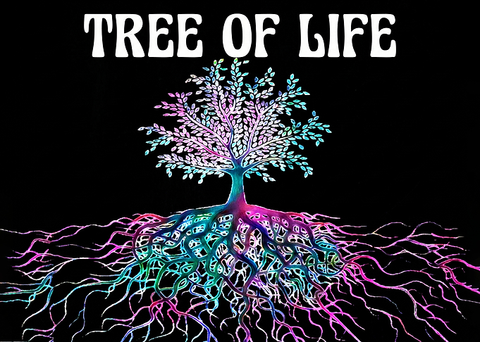 Neon Tree of Life Art
