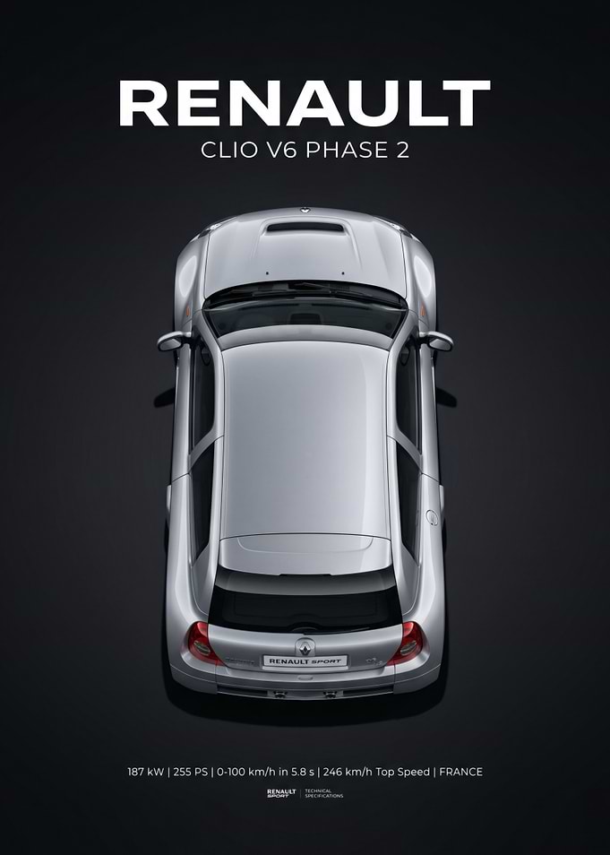 Renault Clio V6 Phase 2 Poster