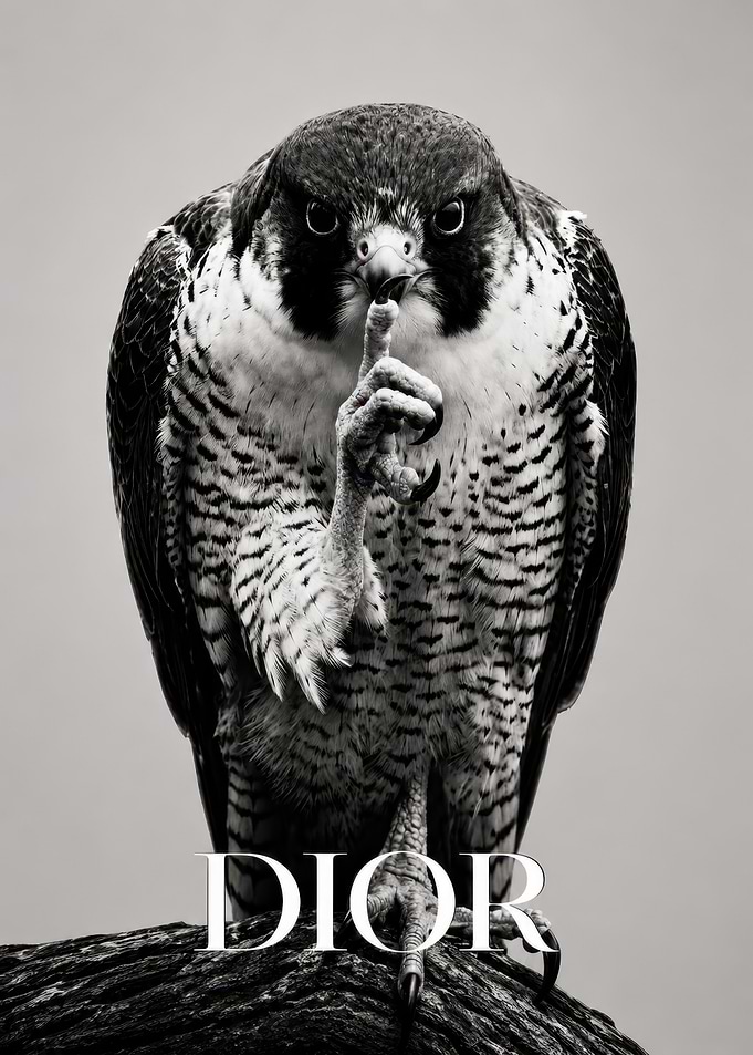 Dior Falcon Shushing Gesture