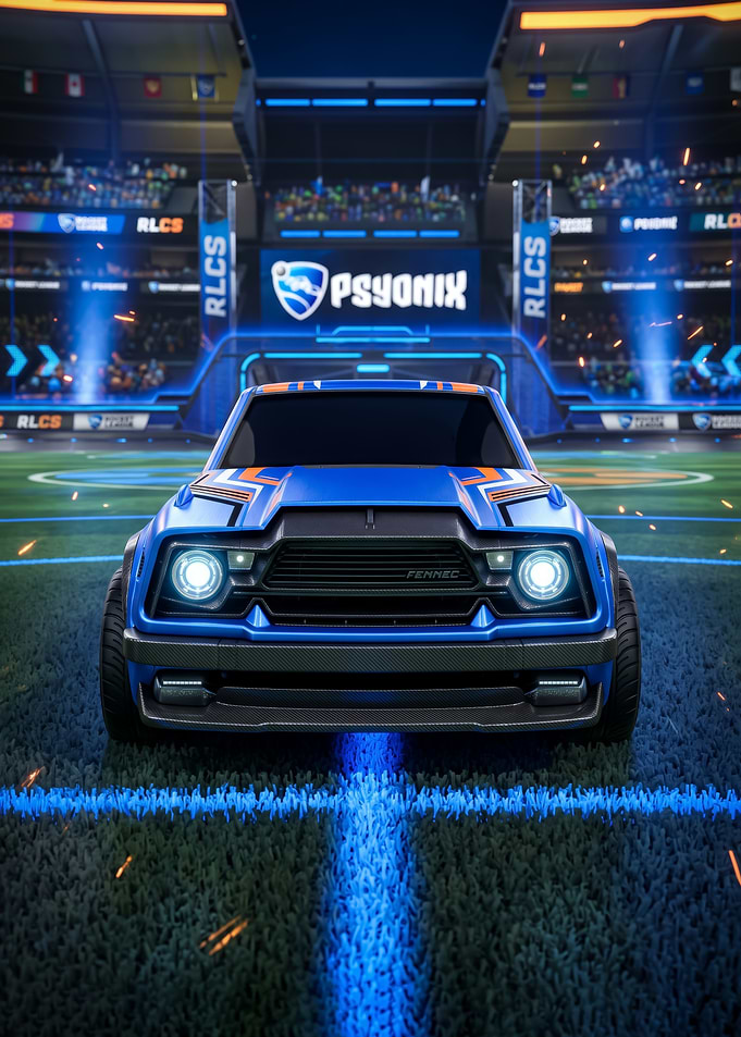 Rocket League Fennec Car Arena poster