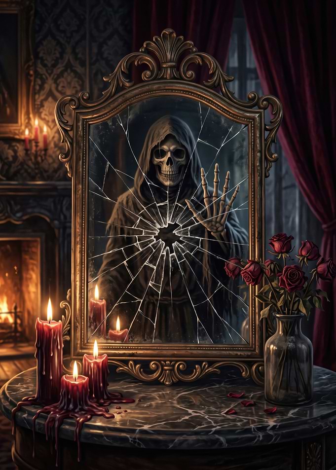 Grim Reaper in Broken Mirror