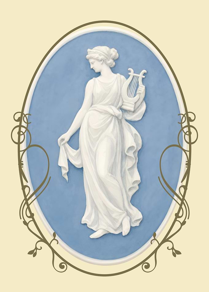 Classical Muse Cameo Illustration
