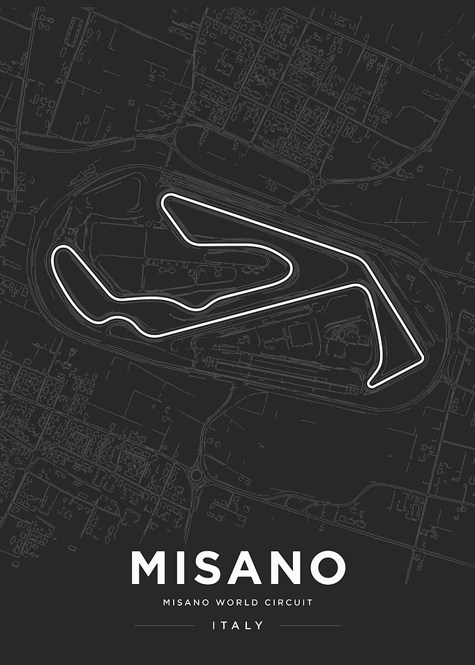 Misano World Circuit Map Poster