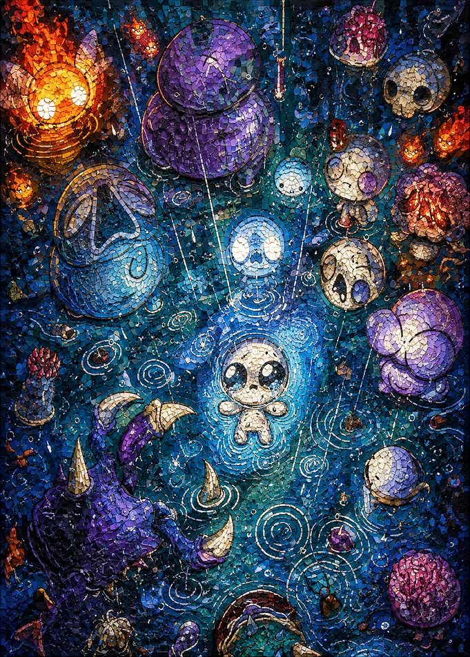 The Binding of Isaac Mosaic Art