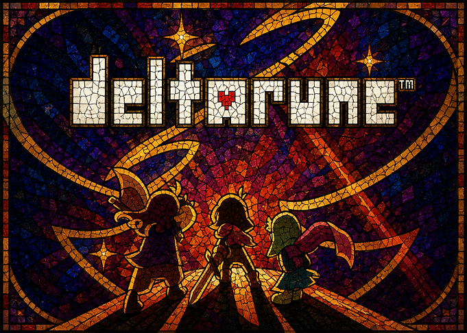 Deltarune Stained Glass Art