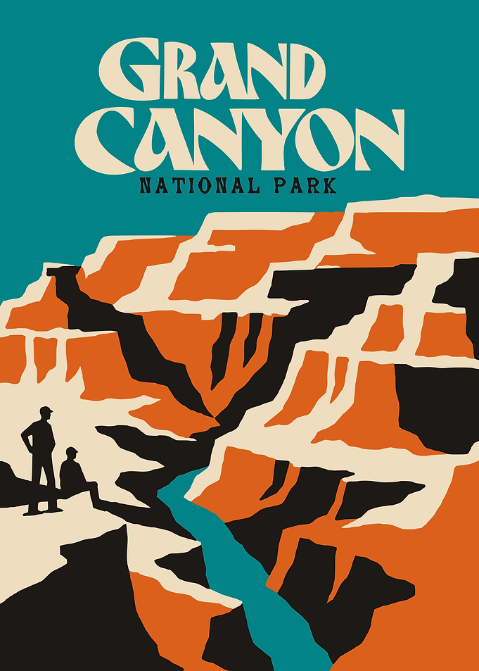 Grand Canyon National Park Vintage Poster