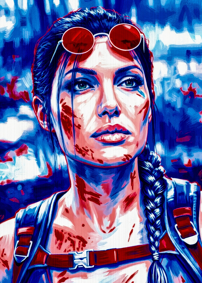 Lara Croft Pop Art Portrait