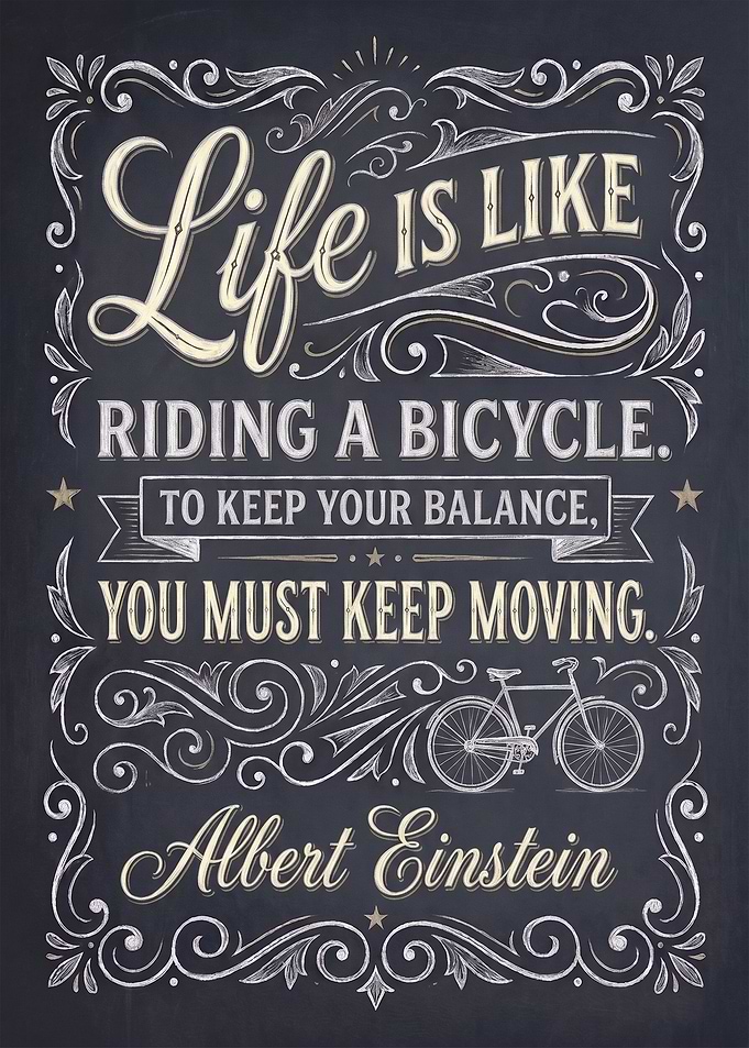 Albert Einstein Inspirational Quote Poster