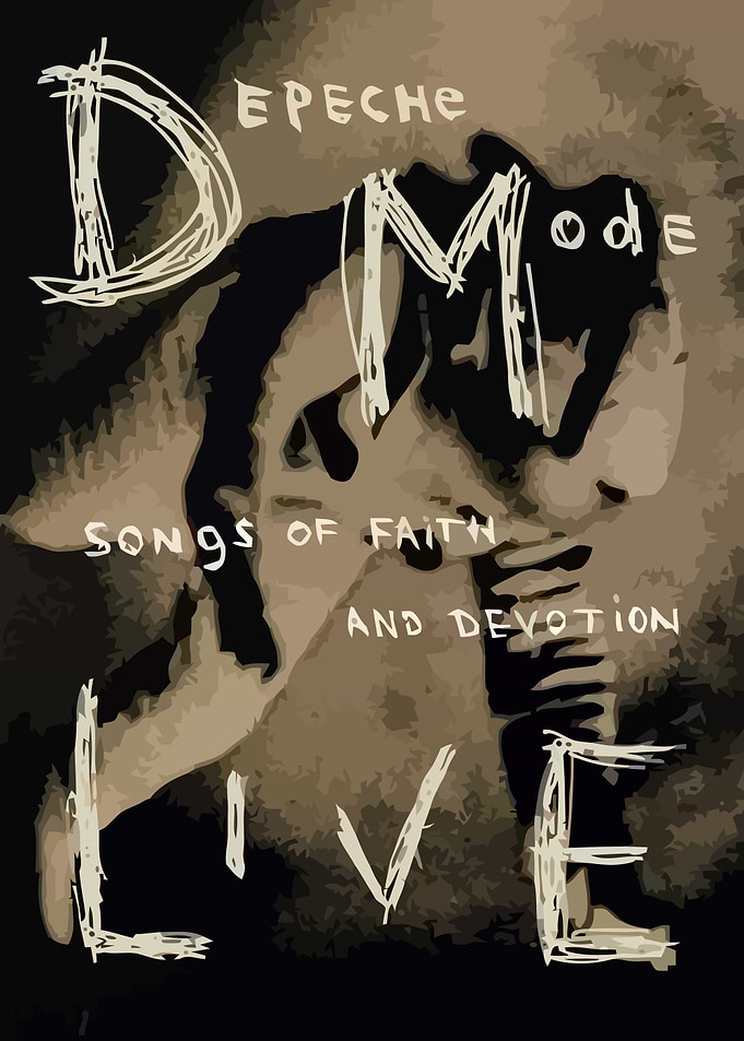 Depeche Mode Songs of Faith and Devotion Live Poster