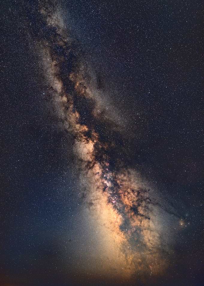 Milky Way Galaxy Night Sky over Greece photograph