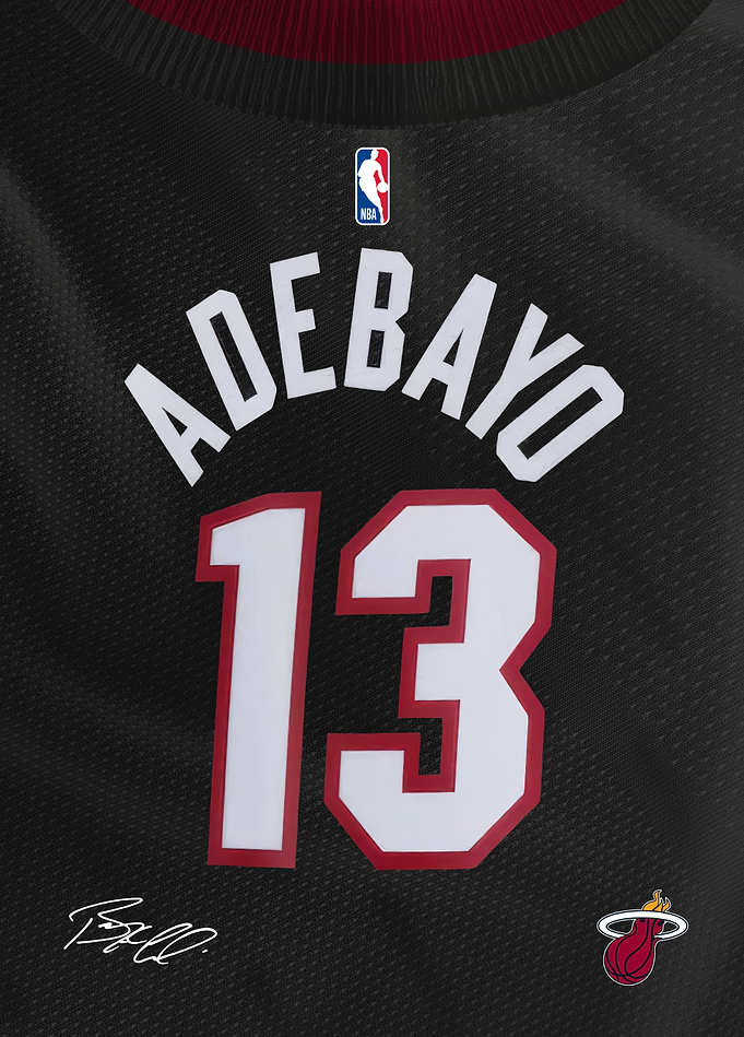 Heat Signature Jersey- Bam Adebayo