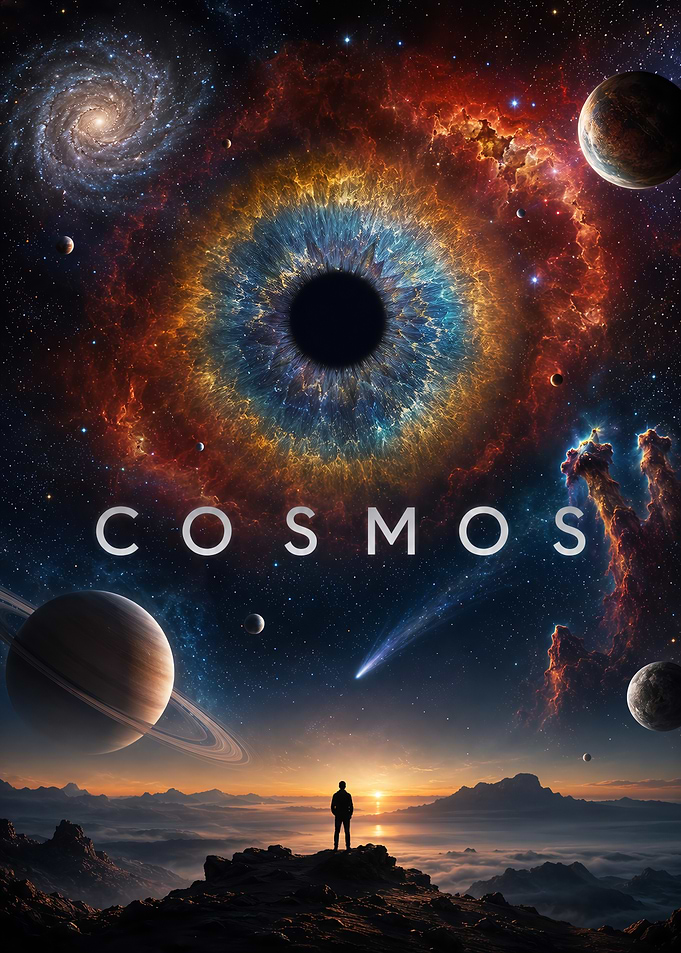 Cosmos Space Exploration Poster