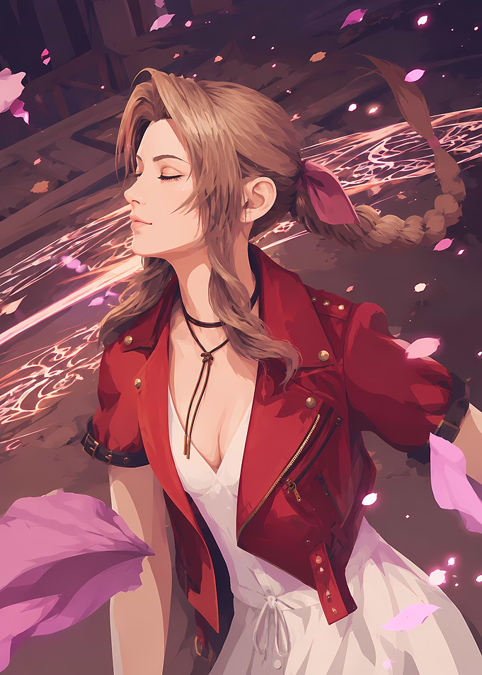 Aerith Gainsborough in Red Jacket