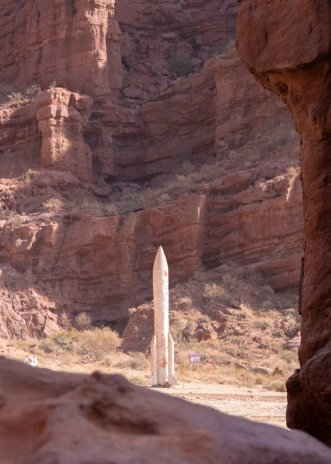 Rocket Standing in Red Canyon