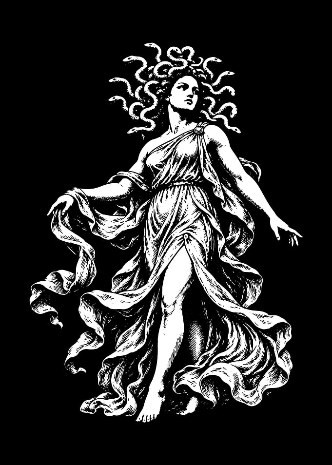 Medusa Gorgon Greek Mythology Illustration