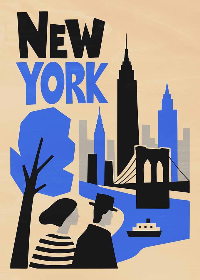 New York Travel Poster