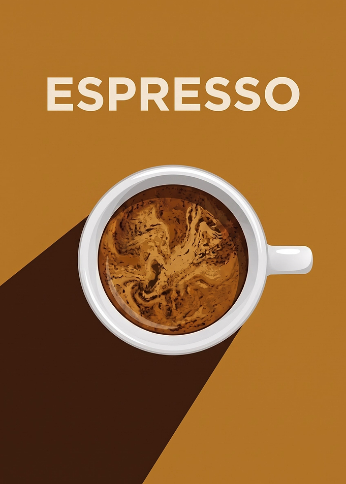 Minimalist Espresso Coffee Poster