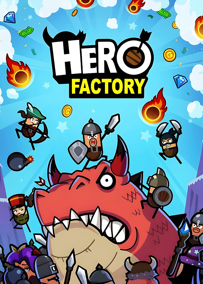 Hero Factory Mobile Game Poster