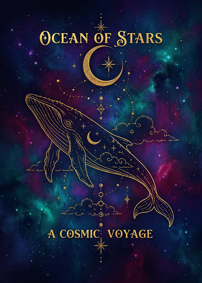 Ocean of Stars Cosmic Whale Art