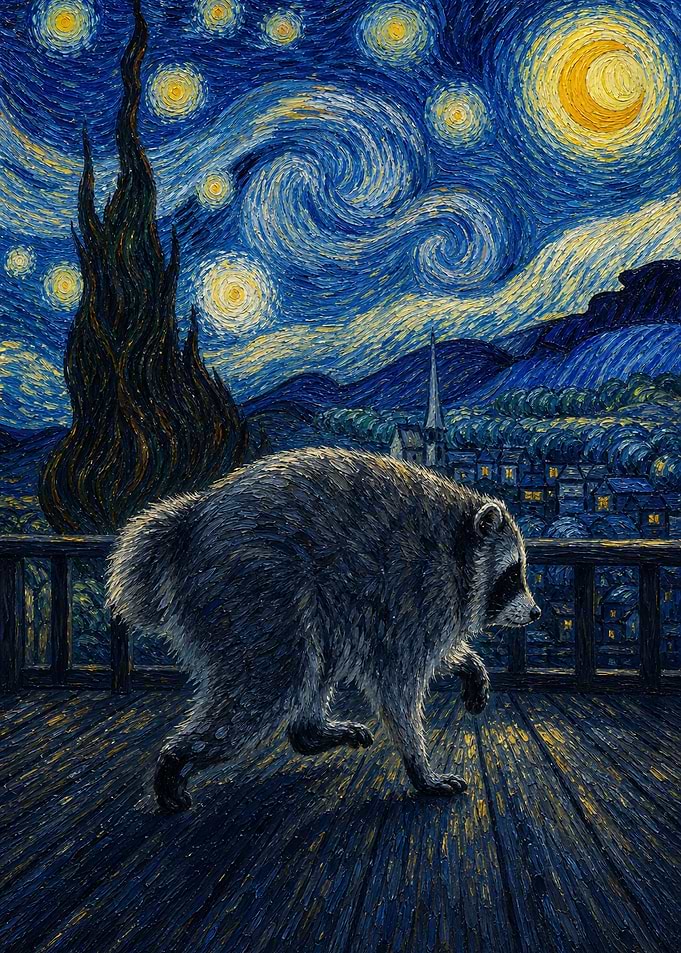 Jimothy in Starry Night