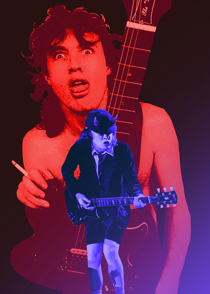 Angus Young AC/DC Pop Art Poster