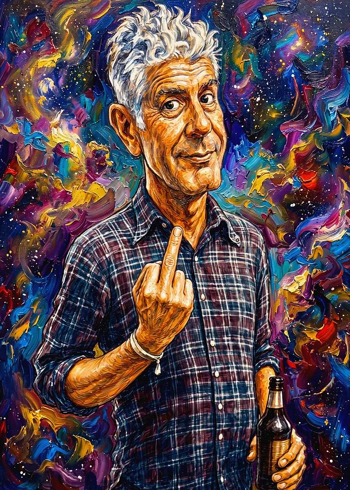 Anthony Bourdain Portrait