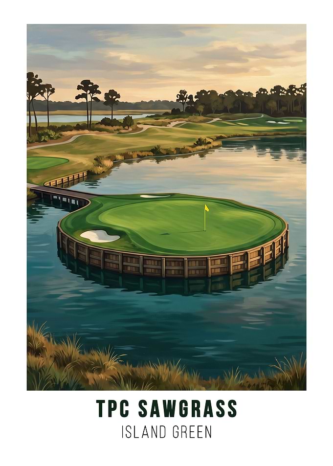 TPC Sawgrass Island Green Poster