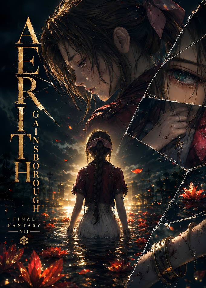 Aerith Gainsborough Final Fantasy VII Poster
