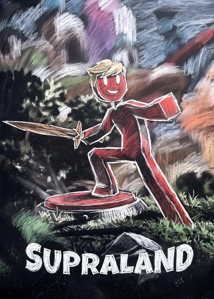 Supraland Chalk Art Illustration
