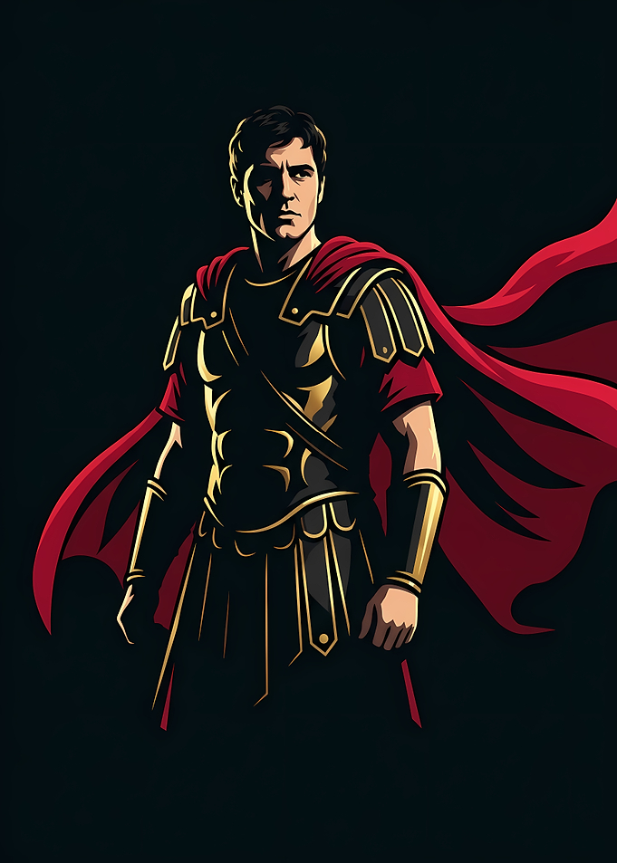 Roman Centurion Warrior Digital Illustration