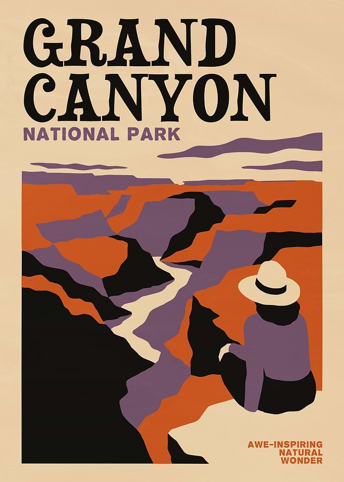 Grand Canyon National Park Travel Poster