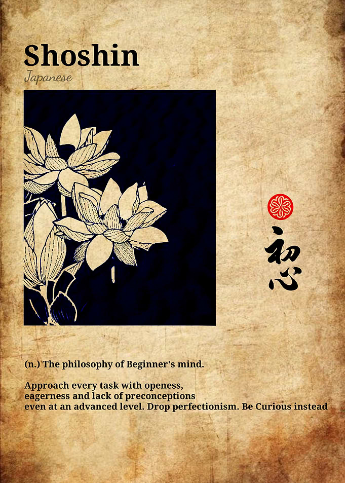 Shoshin Japanese Philosophy Poster