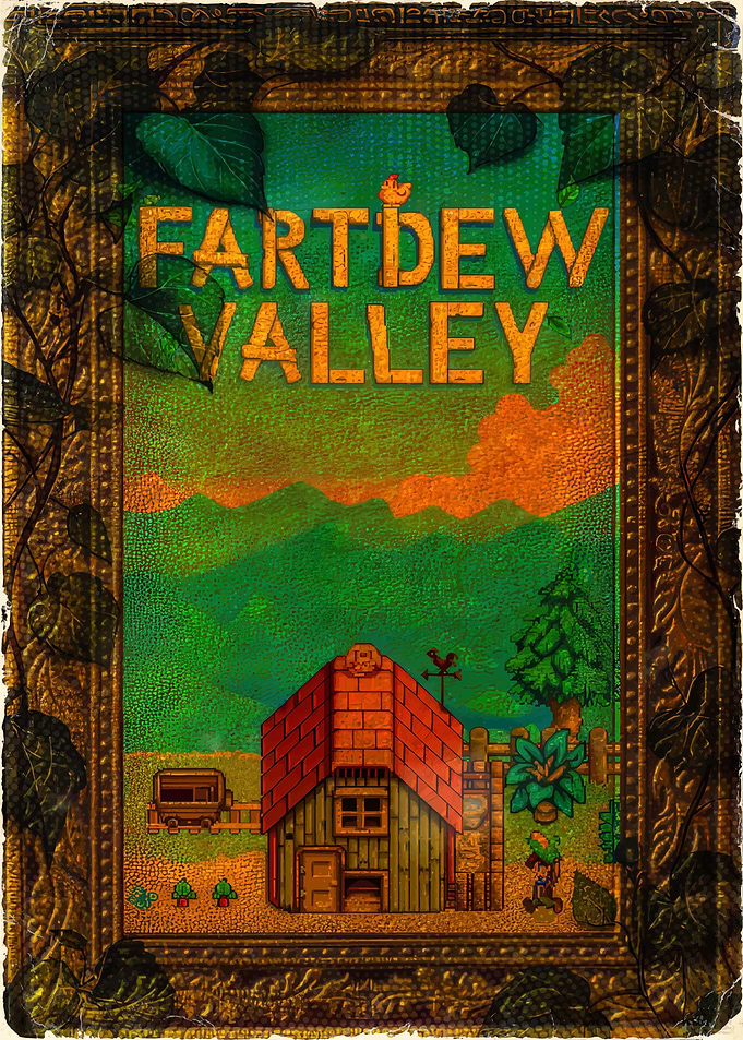 Fartdew Valley Parody Art Print